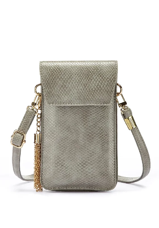 LASCANA Women's Tasseled Mini Crossbody Bag