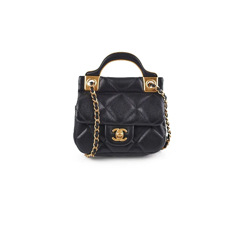 Chanel Micro CrossbodBag Black