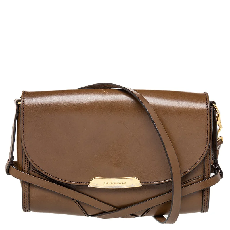 Burberry Leather Abbott Shoulder Bag