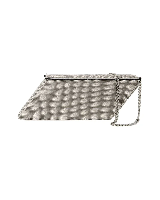 Parallelogram Bag - Kara - White - Brass