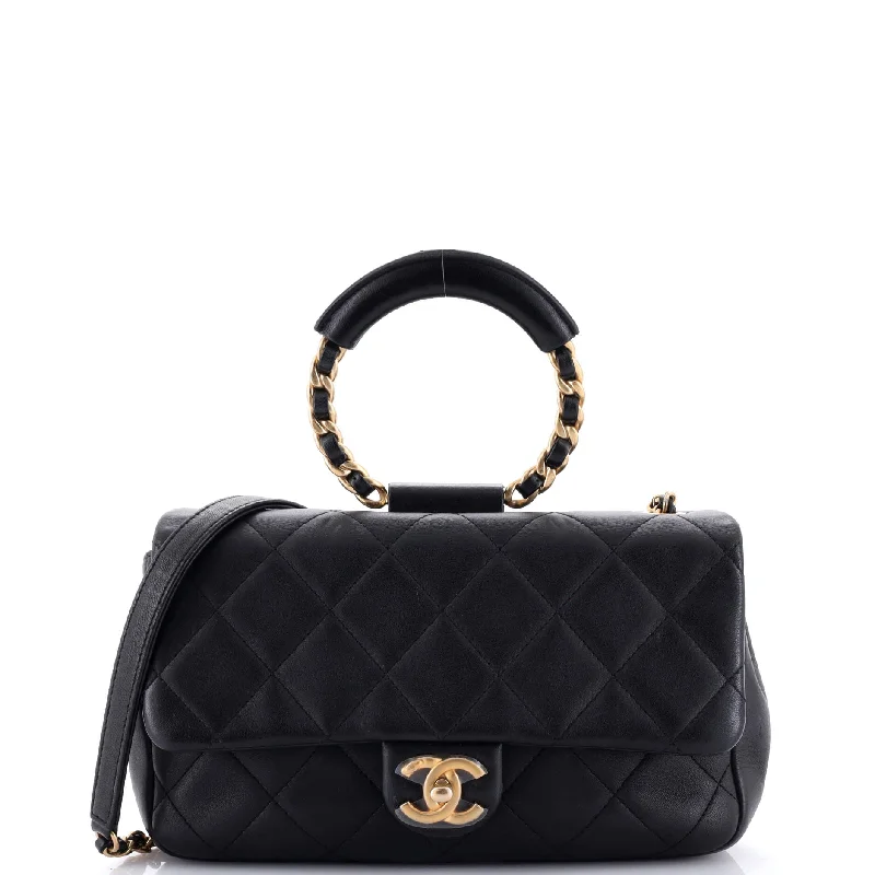 In The Loop Flap Bag Quilted Lambskin Medium