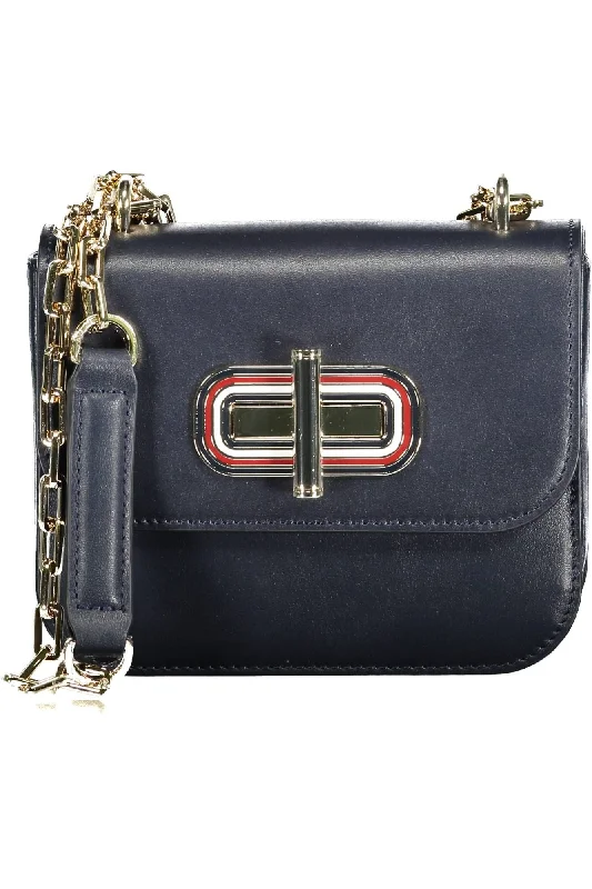 Tommy Hilfiger Chic  Leather Shoulder Bag with Contrasting Women's Details