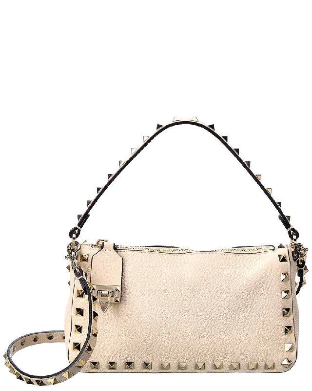 Valentino Rockstud Small Grainy Leather Crossbody