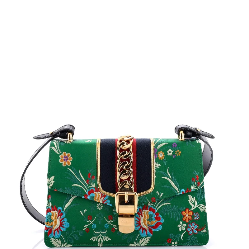 Sylvie Shoulder Bag Floral Jacquard Small