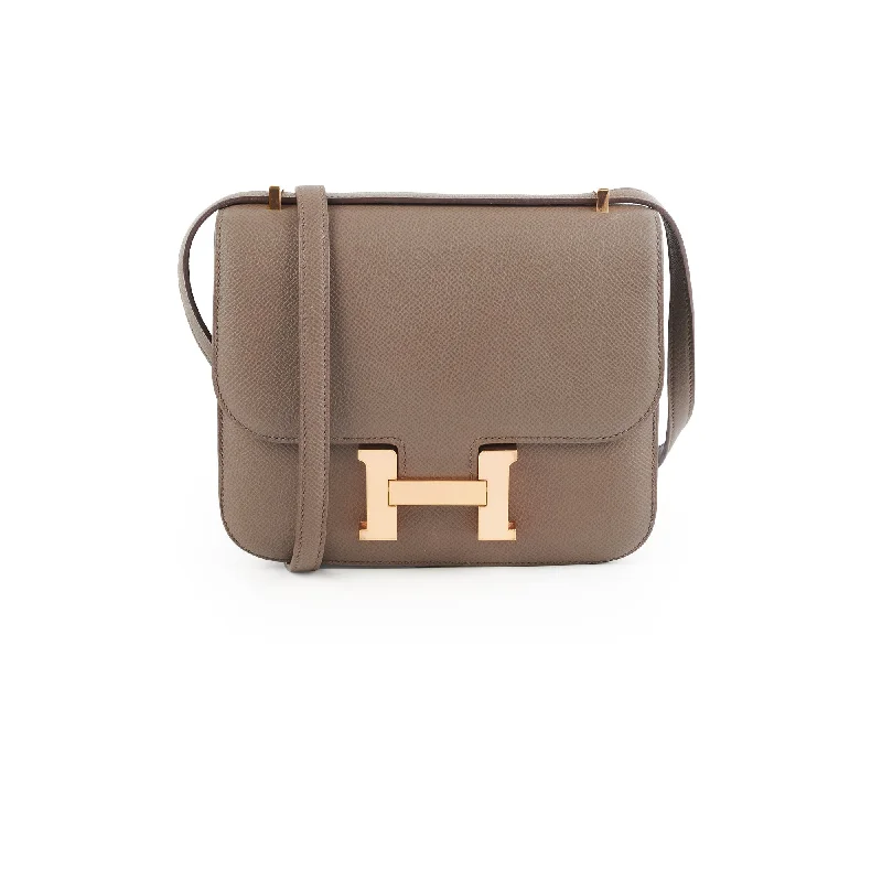 Hermes Constance 18 Etain Epsom Crossbody Bag