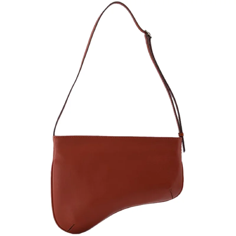 Curve Bag in Red Leather