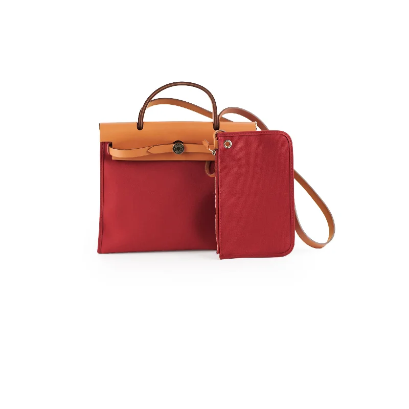 Hermes Herbag 31 Red A Stamp