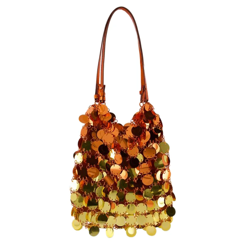 Oversized Sequin Purse - Rabanne - Polyester - Gold