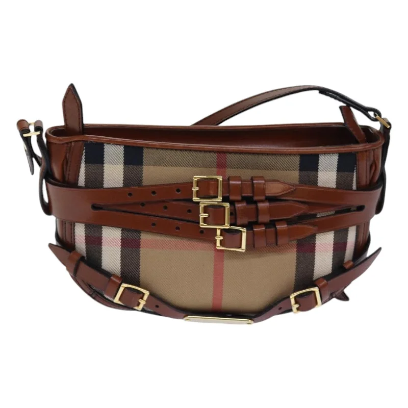 Burberry Nova Check  Canvas Shoulder Bag (Pre-Owned)