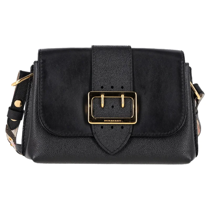 Burberry Medley Shoulder Bag in Black Leather