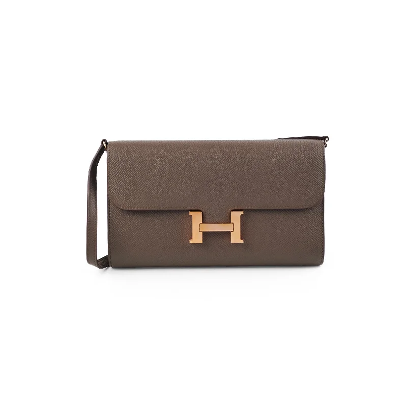 Hermes Constance To Go Epsom Gris Etain - Stamp Y