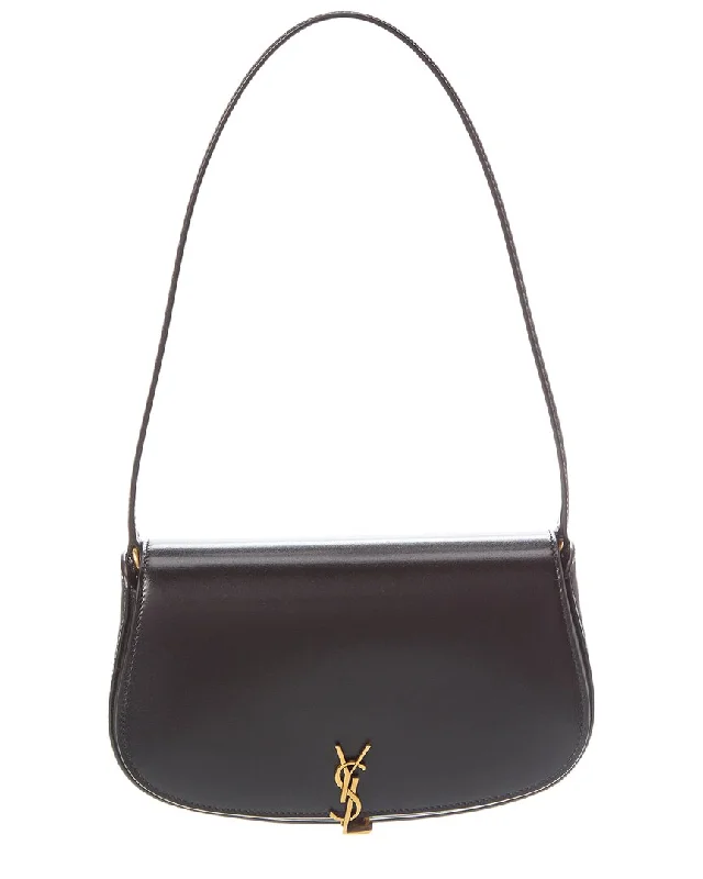 Saint Laurent Voltaire Box Leather Shoulder Bag