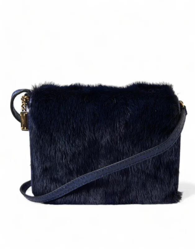 Dolce & Gabbana Exquisite  Mink Fur Shoulder Women's Bag