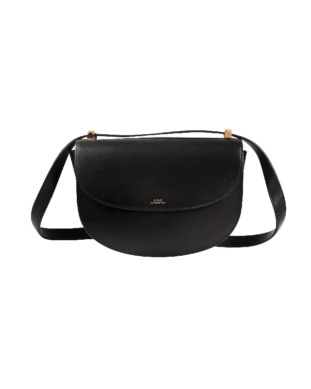 Geneve Hobo Bag - A.P.C. - Black - Leather