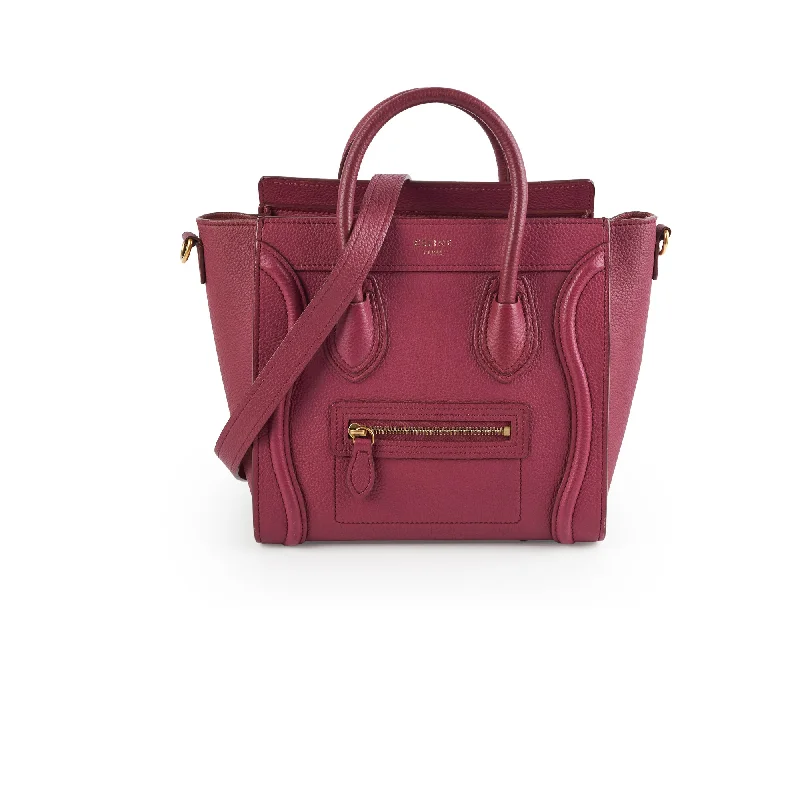 ITEM 14 - Celine Nano Luggage Burgundy