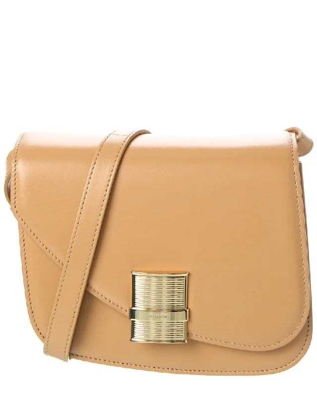 Ferragamo Fiamma Small Leather Crossbody