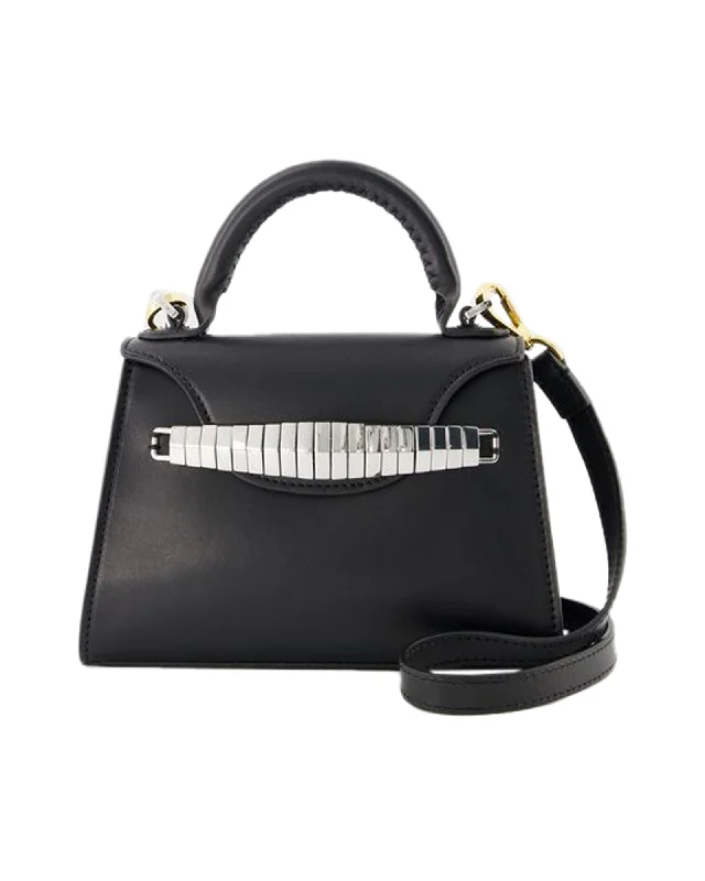 Mini Eva Handbag - Elleme - Black - Leather