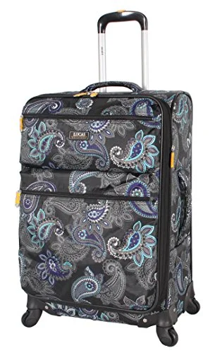 Lucas Printed Softside 28" Large Lightweight Expandable Luggage With Spinner Wheels (28In, Diva)