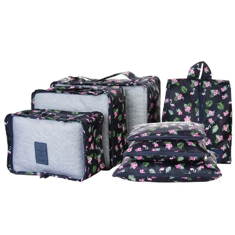 Set of 7 Travel Bag, Waterproof Organizer Storage Luggage Bags Portable Travelling Luggage