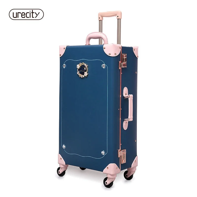 2018 New Women Suitcase Diamonds Designs Luggage Kids Luggage Spinner Rolling High Quality Sample20