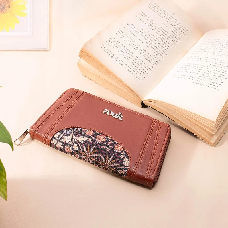 Arika Zipper Wallet - Kashmir Blooms