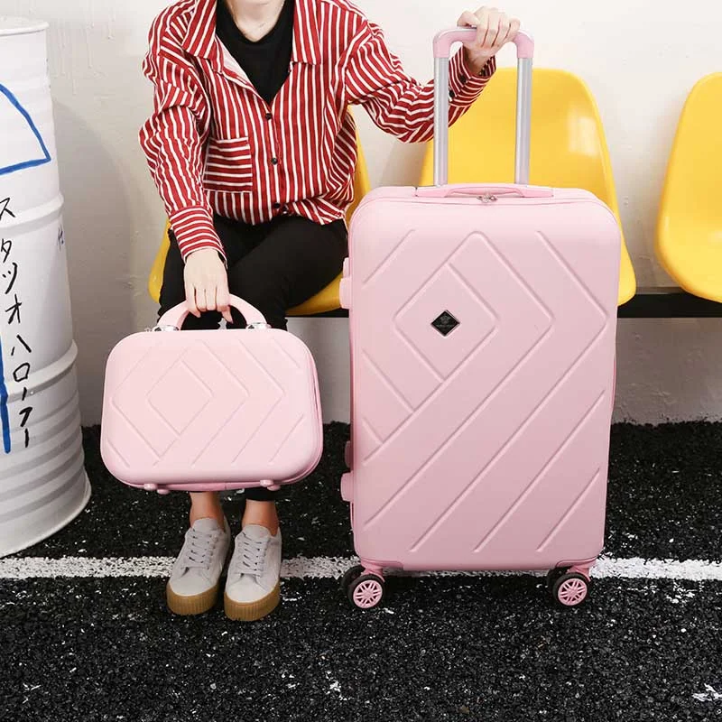 Beasumore Retro Rolling Luggage Set Spinner Travel Bag Suitcase Wheels Password Trolley 20 Inch