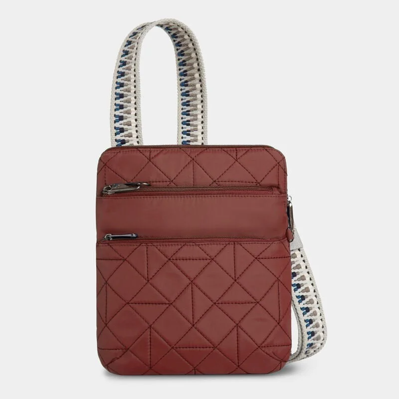 Travelon Anti-Theft Boho Slim Bag - Geo Paprika