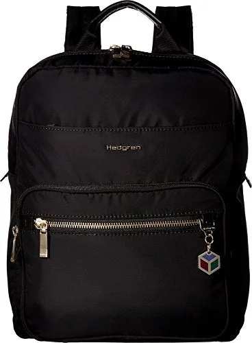 Hedgren Women'S Spell Backpack With Leather Trim Black One Size