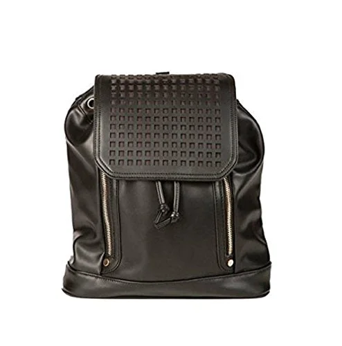 Hang Accessories Zadie Perforated Black Backpack