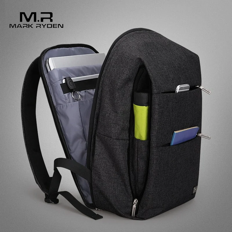 Mark Ryden New Men Backpack For 15.6 Inches Laptop Backpack Large Capacity Stundet Backpack