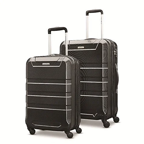 Samsonite Invoke 2 Piece Nested Hardside Set (20"/24"), Black, Only At Amazon