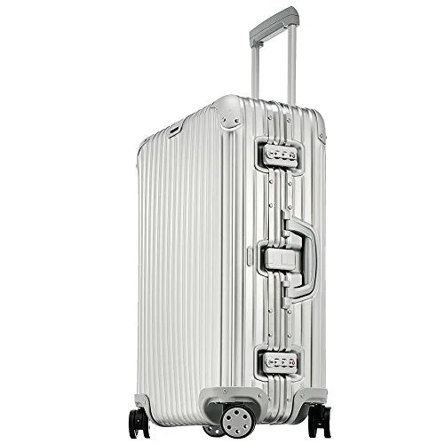 Rimowa Topas Luggage 26" Inch Multiwheel 64L Tsa Lock Spinner Suitcase Silver