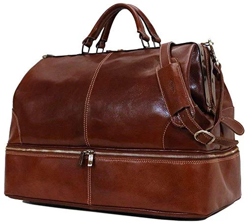 Floto Positano Grande Vecchio Brown Leather Luggage Travel