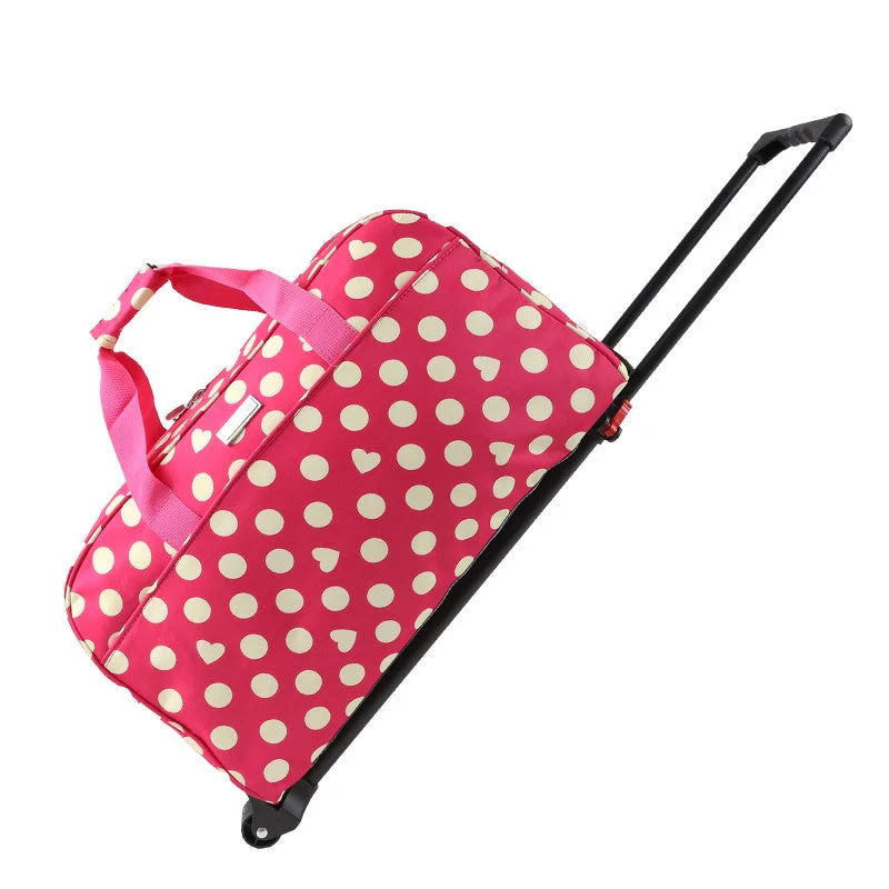 Trolley Bag Travel Stand Abreast Bag Female Handbag Male Luggage Big Capacity Barrels Waterproof