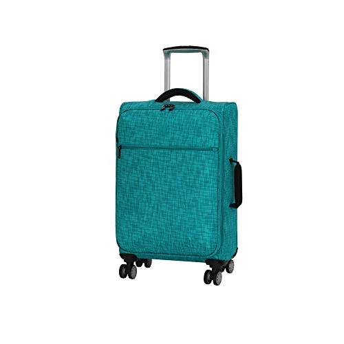 it luggage 21.5" Stitched Squares Lightweight Case, Aqua Blue