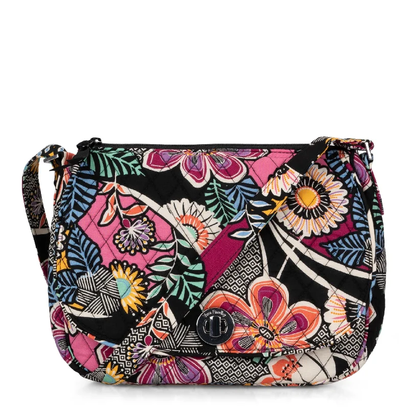 FINAL SALE Vera Bradley Saddle Crossbody Bag Kauai Floral