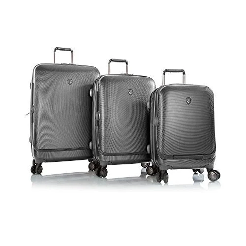 Portal 3 Piece Luggage Set Color: Pewter