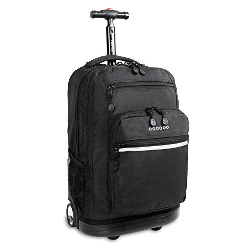 J World New York Sundance Rolling Backpack, Black, One Size