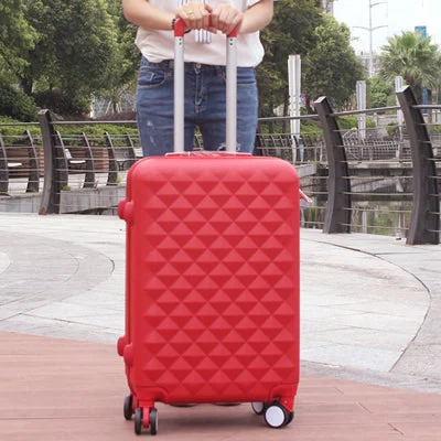 red luggage