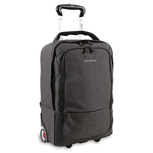 J World New York Sway Laptop Rolling Backpack, Black